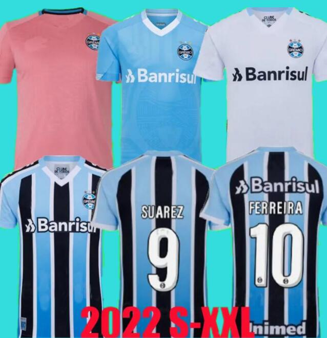 2022 2023 gremio Suarez soccer jerseys Special 22 23 Campaz ELKESON Villasanti Benitez Ferreira Janderson Camisa home away third Outubro Rosa football shirts, Adult
2022 2023 gremio Suarez soccer jerseys Special 22 23 Campaz ELKESON Villasanti Benitez Ferreira Janderson Camisa home away third Outubro Rosa football shirts, Adult