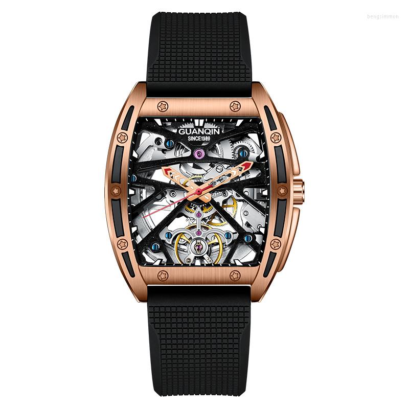 Wristwatches 2023 Guanqin Swiss Genuine Brand Men's Watch Hollow Out Mechanical Fully Automatic Square High Sense Watc, White
Wristwatches 2023 Guanqin Swiss Genuine Brand Men's Watch Hollow Out Mechanical Fully Automatic Square High Sense Watc, White