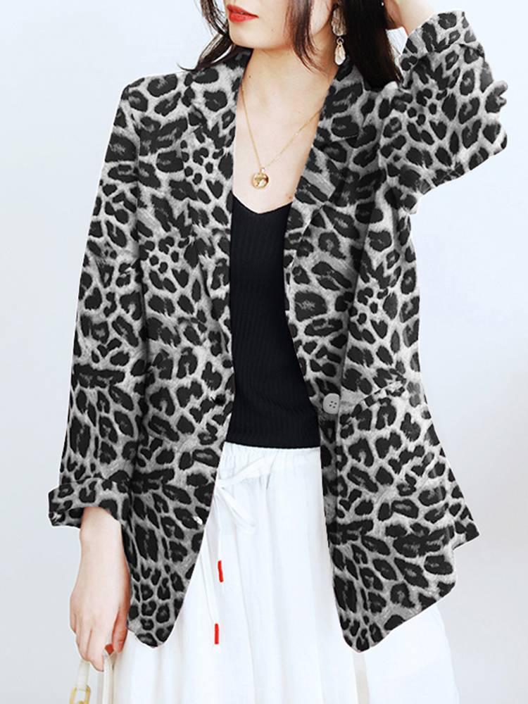 Women' Suits & Blazers Women Leopard Printed Blazer 2023 Spring Summer Long Sleeve Office Lady Outwears Fashion Coat Oversized Loose 1Women, Gray
Women' Suits & Blazers Women Leopard Printed Blazer 2023 Spring Summer Long Sleeve Office Lady Outwears Fashion Coat Oversized Loose 1Women, Gray