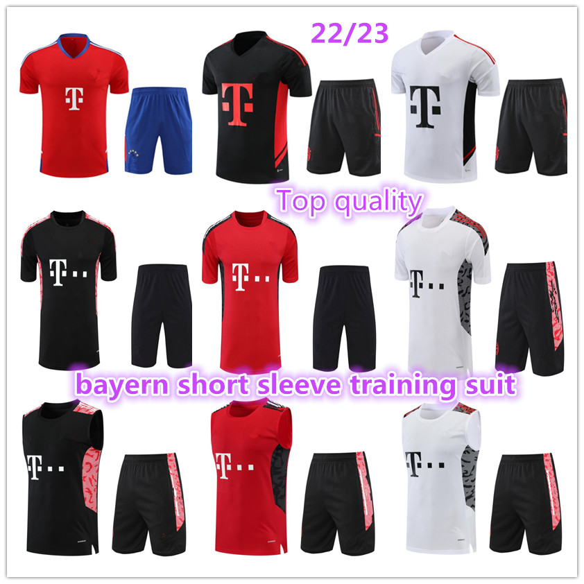 22 23 Bayern short sleeve adult tracksuit kit Soccer Jerseys surveytement 2022 /2023 sane GNABRY MULLER KIMMICH football sleeveless vest training suit set
22 23 Bayern short sleeve adult tracksuit kit Soccer Jerseys surveytement 2022 /2023 sane GNABRY MULLER KIMMICH football sleeveless vest training suit set