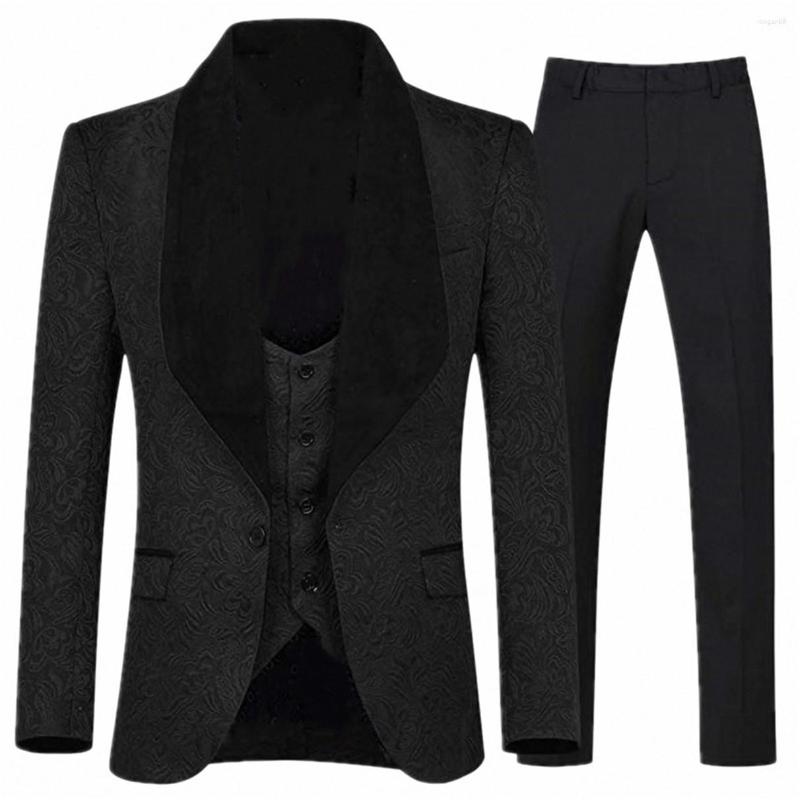 Men's Suits Custom Made Men Shawl Lapel Man Pattern Black Groom Tuxedos Wedding Groomsman 3 Pieces ( Jacket Pants Vest )E363, Same the picture
Men's Suits Custom Made Men Shawl Lapel Man Pattern Black Groom Tuxedos Wedding Groomsman 3 Pieces ( Jacket Pants Vest )E363, Same the picture