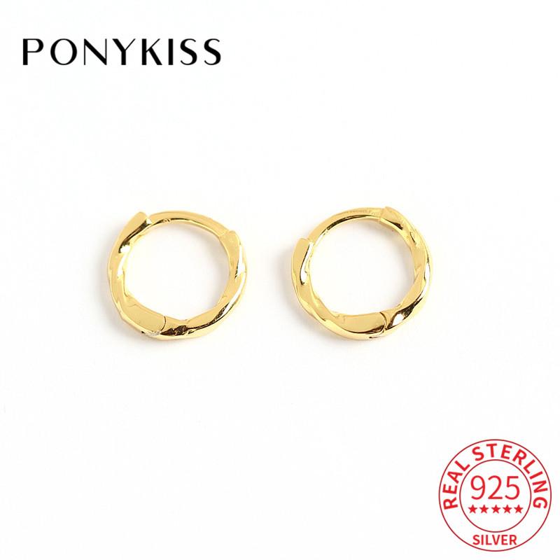 Hoop Earrings & Huggie PONYKISS Trendy S925 Sterling Silver Twist Minimlist For Women Anniversary Delicate Elegant Chic Accessory Gift
Hoop Earrings & Huggie PONYKISS Trendy S925 Sterling Silver Twist Minimlist For Women Anniversary Delicate Elegant Chic Accessory Gift