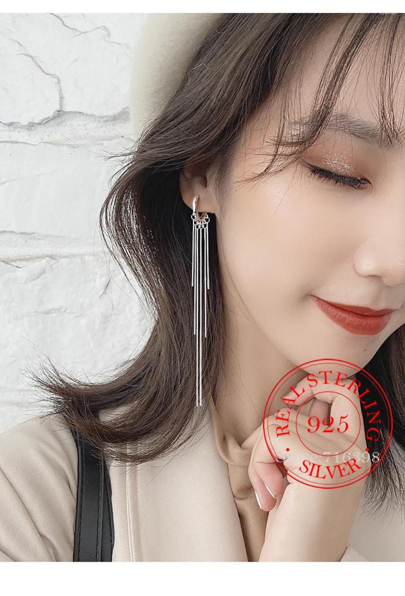 Dangle Earrings 925 Sterling Silver Tassel Heart Earring Boucle D'oreille Long Drop For Women Fashion Jewelry
Dangle Earrings 925 Sterling Silver Tassel Heart Earring Boucle D'oreille Long Drop For Women Fashion Jewelry