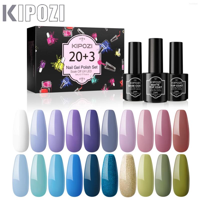 Nail Art Kits KIPOZI Purple Gel Polish Set 23 Pcs Light Blue Green With Base And Matte Glossy Top Coat Gift
Nail Art Kits KIPOZI Purple Gel Polish Set 23 Pcs Light Blue Green With Base And Matte Glossy Top Coat Gift
