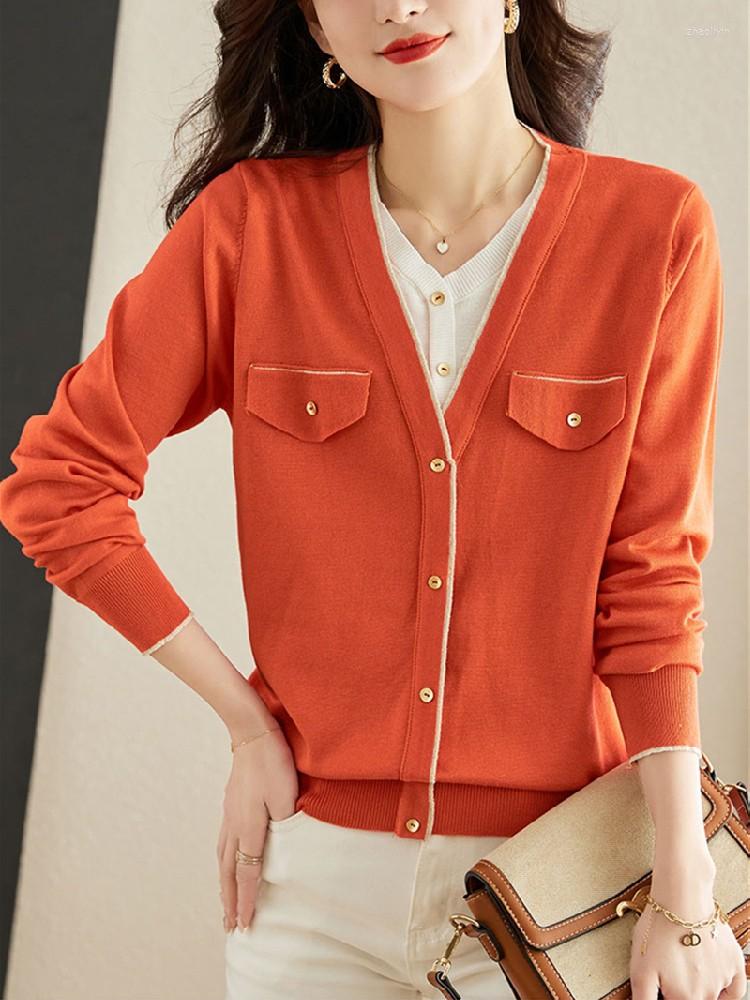 Women's Sweaters Fake Two Pieces V-neck Sweater Tops Women Long Sleeve Elegant Workwear Chic Kntiwear Pullovers 2023 Spring Autumn Stylish, Green
Women's Sweaters Fake Two Pieces V-neck Sweater Tops Women Long Sleeve Elegant Workwear Chic Kntiwear Pullovers 2023 Spring Autumn Stylish, Green