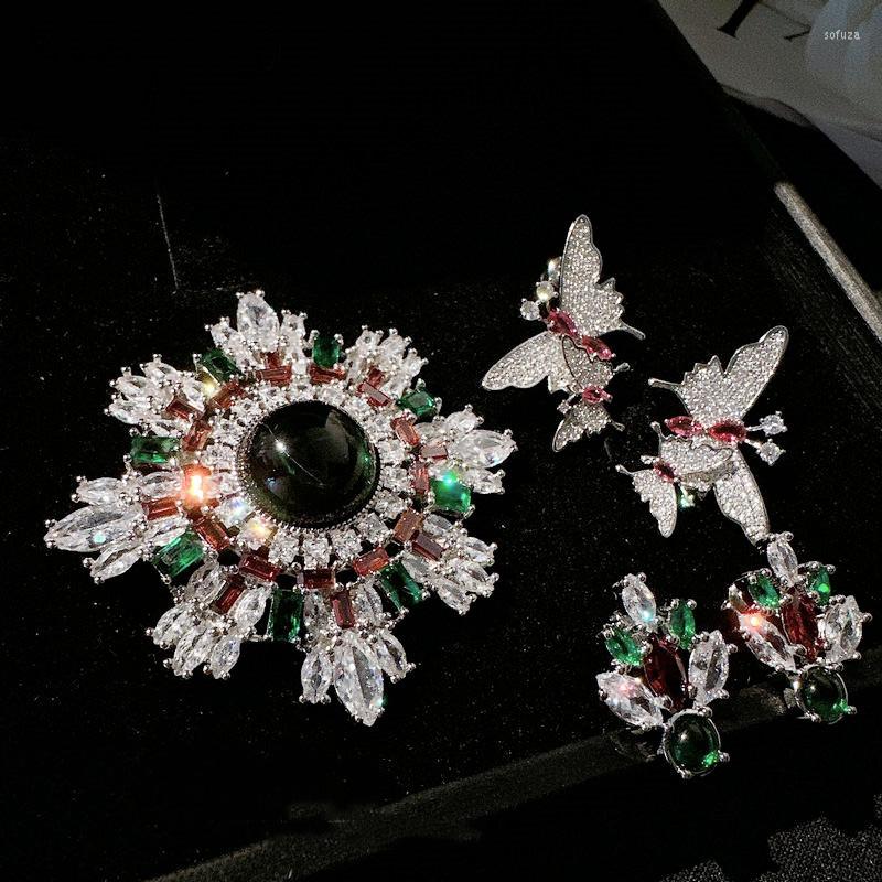 Stud Earrings Luxury Green Zircon Bridal Snow Zirconia Wedding Brooches For Brides Accessories Women Party Evening Dress Jewelry
Stud Earrings Luxury Green Zircon Bridal Snow Zirconia Wedding Brooches For Brides Accessories Women Party Evening Dress Jewelry