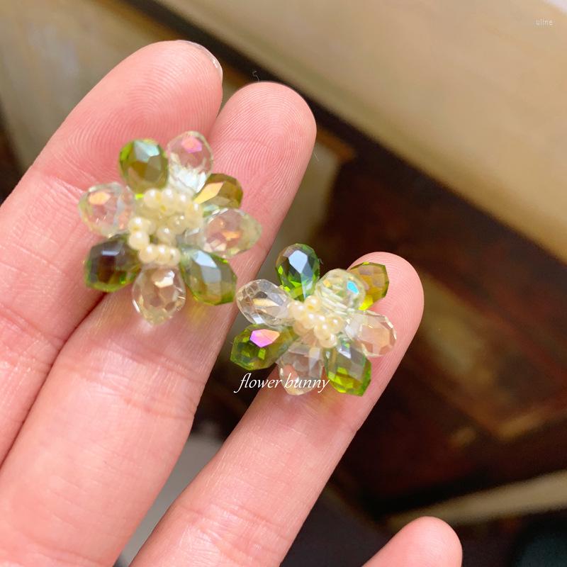 Stud Earrings Handmade Beaded Green Crystal Colored Small Fresh Vintage Flowers Party Gifts Jewelry Wholesale
Stud Earrings Handmade Beaded Green Crystal Colored Small Fresh Vintage Flowers Party Gifts Jewelry Wholesale