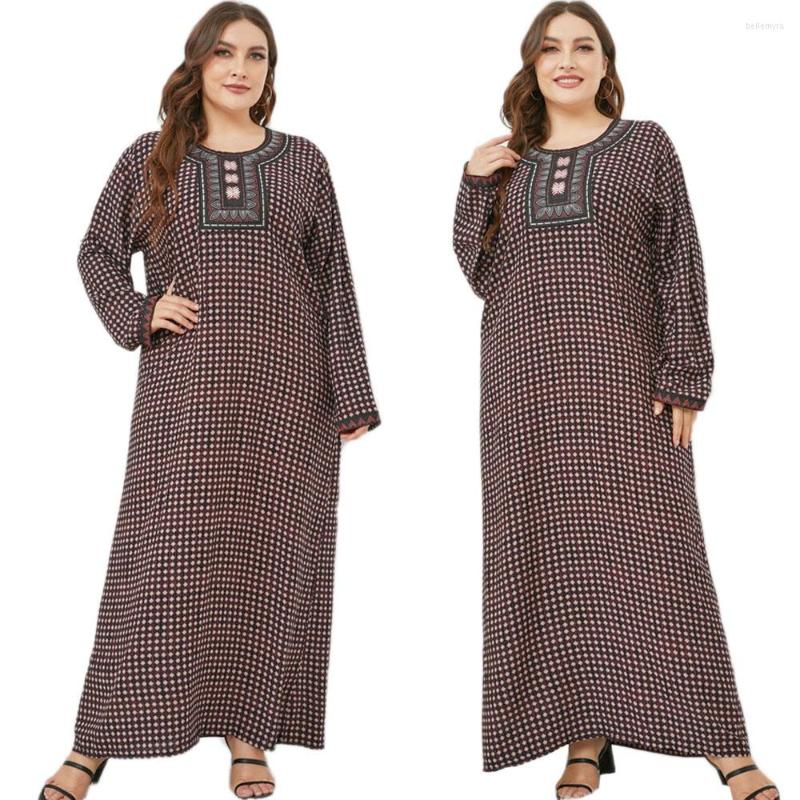Ethnic Clothing Women Print Long Dress Muslim Abaya Turkish Sleeve Spring Autumn Arab Islamic Maxi Robe Kaftan Ramadan Middle East
Ethnic Clothing Women Print Long Dress Muslim Abaya Turkish Sleeve Spring Autumn Arab Islamic Maxi Robe Kaftan Ramadan Middle East