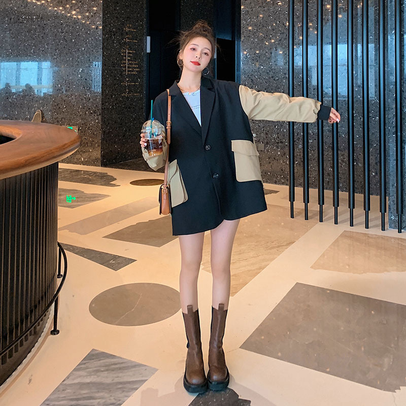 Women' Suits & Blazers SuperAen 2023 Loose Medium And Long Splicing Suit Coat Oversized Fashion TopWomen, Black
Women' Suits & Blazers SuperAen 2023 Loose Medium And Long Splicing Suit Coat Oversized Fashion TopWomen, Black