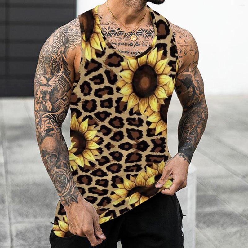 Men's Tank Tops Men's Vest Beach Sunflower Leopard Print Tanks Summer Casual O Neck Sleeveless Gym Men Clothing Bodybuilding 2023, Yellow-1
Men's Tank Tops Men's Vest Beach Sunflower Leopard Print Tanks Summer Casual O Neck Sleeveless Gym Men Clothing Bodybuilding 2023, Yellow-1