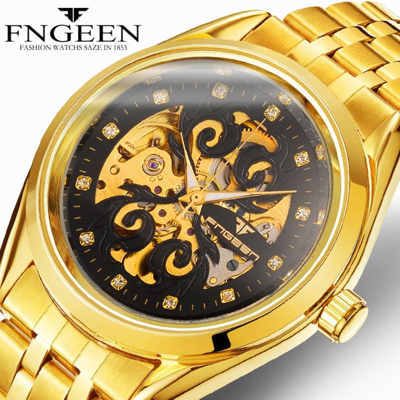 Wristwatches Top Brand Fashion Luxury Mechanical Men's Watch Gold Hodinky Elegent Skeleton Diamond Saats Tourbillon Automatic Erkek Kol, Leather black
Wristwatches Top Brand Fashion Luxury Mechanical Men's Watch Gold Hodinky Elegent Skeleton Diamond Saats Tourbillon Automatic Erkek Kol, Leather black