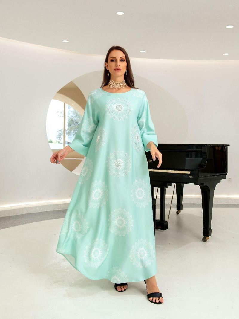 Ethnic Clothing Modest Muslim Women Party Dress Abaya Diamonds Printing Luxury Evening Gowns Dubai Arabic Robe Middle East Ramadan Clothes
Ethnic Clothing Modest Muslim Women Party Dress Abaya Diamonds Printing Luxury Evening Gowns Dubai Arabic Robe Middle East Ramadan Clothes