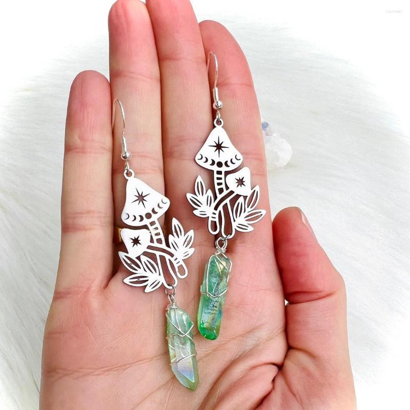 Hoop Earrings Green Crystal Mushroom For Women Girl Boho Jewelry Accessories Sun Moon Silver Plated Ear Hooks Gift Her
Hoop Earrings Green Crystal Mushroom For Women Girl Boho Jewelry Accessories Sun Moon Silver Plated Ear Hooks Gift Her