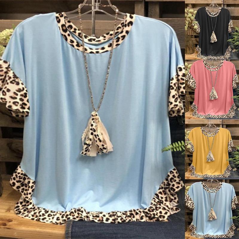 Women's T Shirts Womens Leopard Printed Tunic Tops Ladies Short Sleeve Loose Casual Blouse Travel T-Shirt For Women Jersey Shirt, Black
Women's T Shirts Womens Leopard Printed Tunic Tops Ladies Short Sleeve Loose Casual Blouse Travel T-Shirt For Women Jersey Shirt, Black