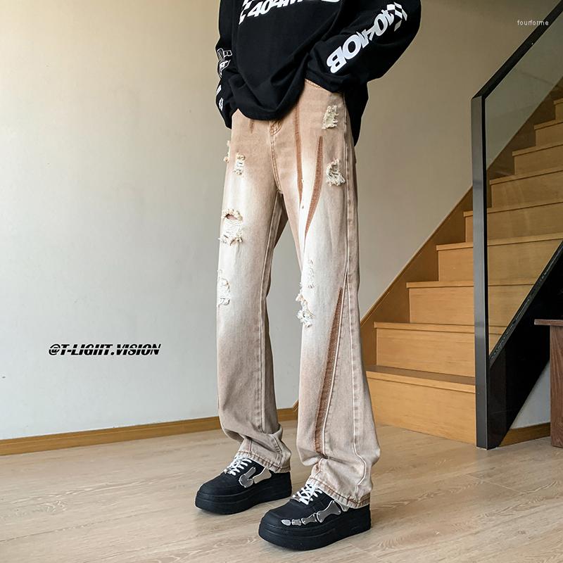 Men's Jeans Vintage High Street Ripped Men's Fashion Ins Style Loose Casual Flare Pants Male Striped Denim Youth Design -5XL, Black
Men's Jeans Vintage High Street Ripped Men's Fashion Ins Style Loose Casual Flare Pants Male Striped Denim Youth Design -5XL, Black