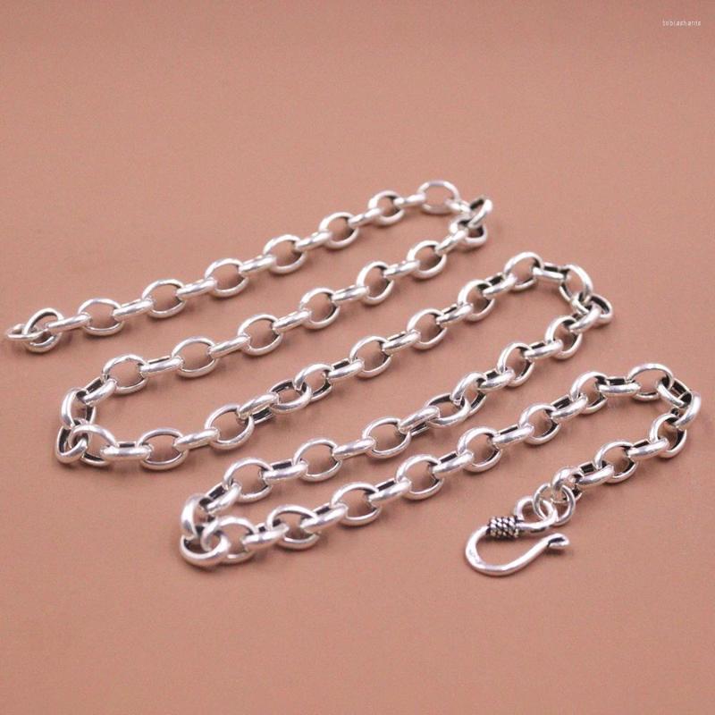 Chains Pure S925 Sterling Silver Women Men 6mmW Oval Chain Link Necklace 55cmL 27-30g
Chains Pure S925 Sterling Silver Women Men 6mmW Oval Chain Link Necklace 55cmL 27-30g