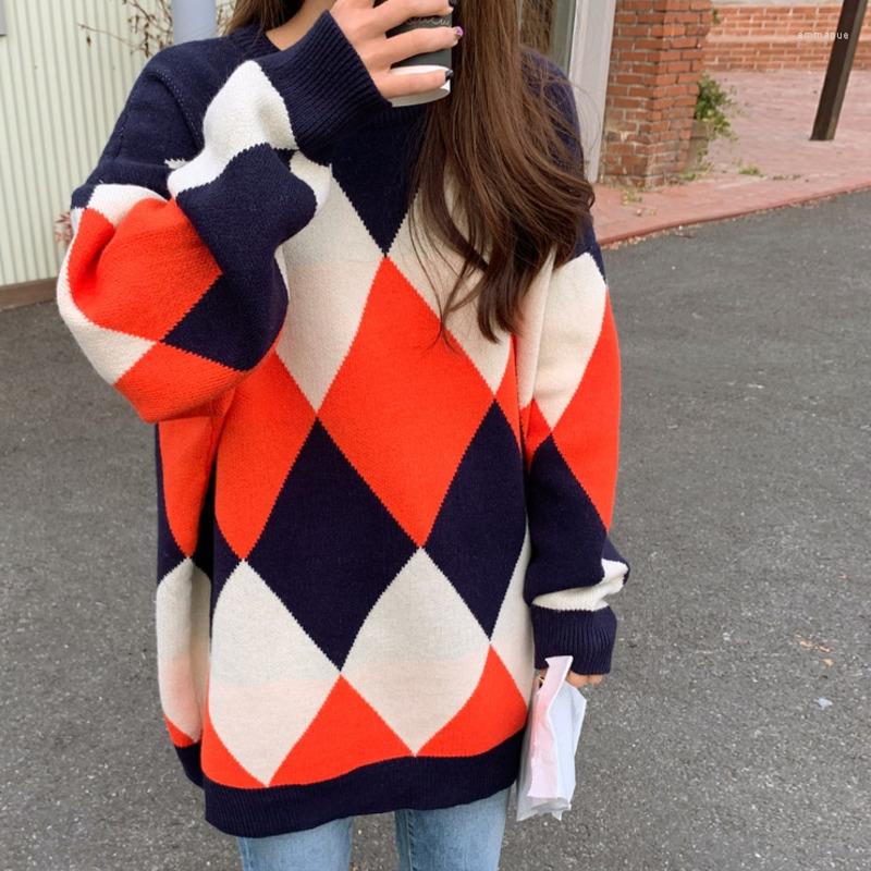 Women's Sweaters Autumn Women Sweater 2023 Winter Thicken High Quality Geometric Plaid Loose Knitted Pullovers Jumper, Black
Women's Sweaters Autumn Women Sweater 2023 Winter Thicken High Quality Geometric Plaid Loose Knitted Pullovers Jumper, Black