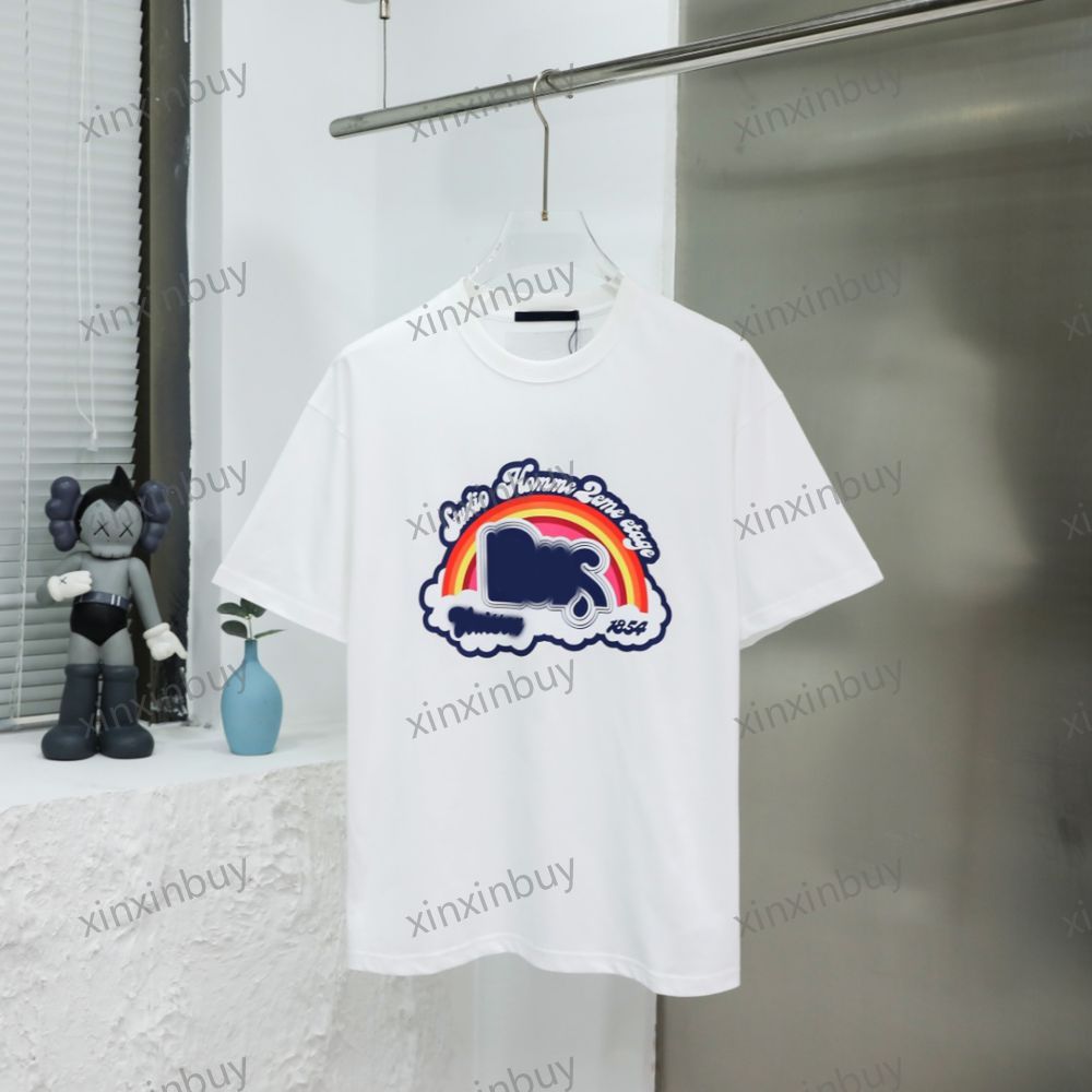 xinxinbuy Men designer Tee t shirt 23ss Paris Rainbow letter print short sleeve cotton women white black Beige XS-2XL
xinxinbuy Men designer Tee t shirt 23ss Paris Rainbow letter print short sleeve cotton women white black Beige XS-2XL