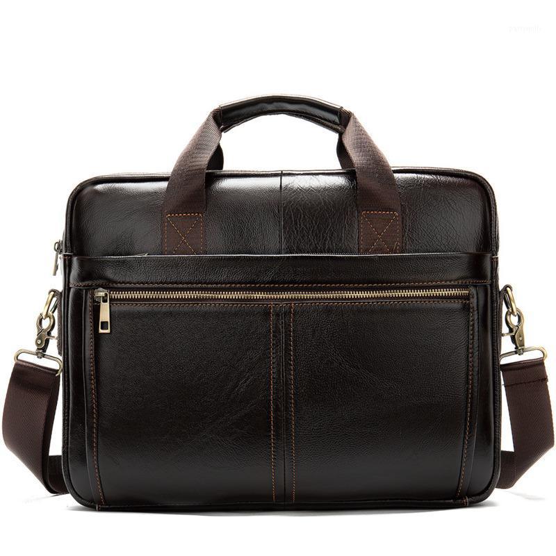 Briefcases Men Zipper Leather Bag Laptop Office Bags For Documents Genuine Male Tote Briefcase Handbag, Coffee
Briefcases Men Zipper Leather Bag Laptop Office Bags For Documents Genuine Male Tote Briefcase Handbag, Coffee