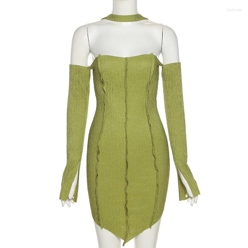 Casual Dresses #4517 Spring Backless Dress Women Halter Neck Collar Irregular Tight Long Sleeve Short Bodycon Female, Green
Casual Dresses #4517 Spring Backless Dress Women Halter Neck Collar Irregular Tight Long Sleeve Short Bodycon Female, Green