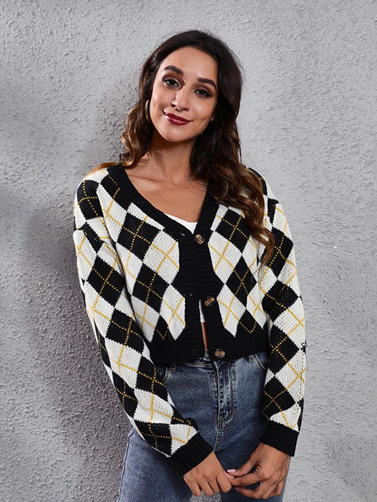 Women' Knits & Tees Y2K Plaid Print Vintage Knitted Cardgian Women Korean Fashion Chic Crop Tops Autumn Argyle Pattern Casual Slim Fit Swea, Beige cardigans
Women' Knits & Tees Y2K Plaid Print Vintage Knitted Cardgian Women Korean Fashion Chic Crop Tops Autumn Argyle Pattern Casual Slim Fit Swea, Beige cardigans