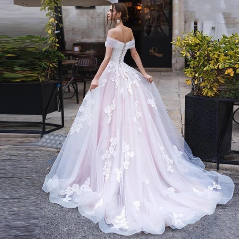 A-line Lace Women's Wedding Dress Bride One Line Collar Half Backless Vestidos Elegantes Para Mujer 2023 Luxurious Dress, Champagne
A-line Lace Women's Wedding Dress Bride One Line Collar Half Backless Vestidos Elegantes Para Mujer 2023 Luxurious Dress, Champagne