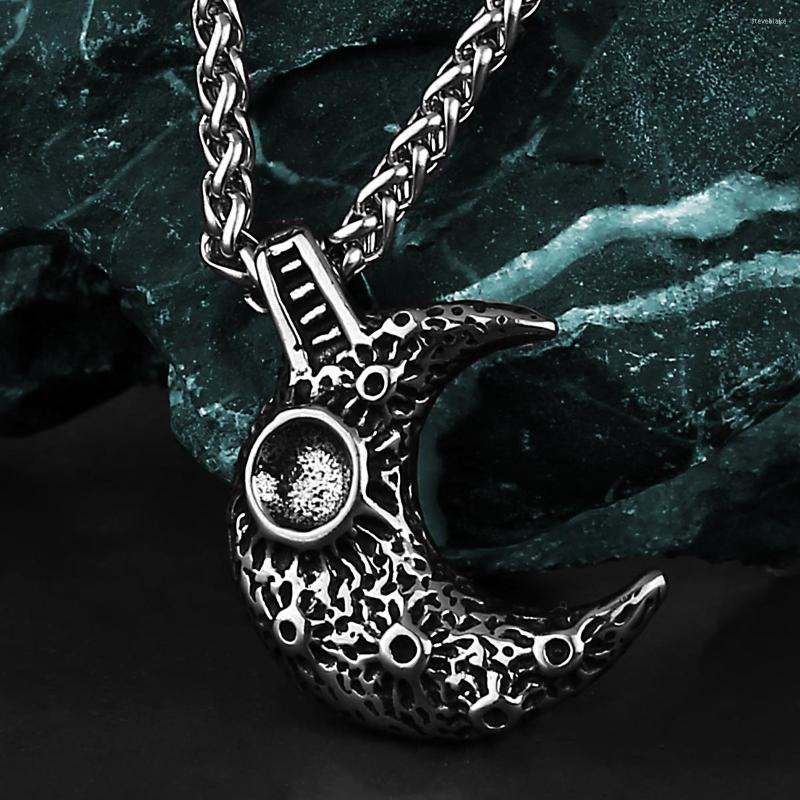 Pendant Necklaces Retro Cool Moon Crescent Unisex Fashion Hip Hop Titanium Steel Stainless Necklace Gift Jewelry Wholesale
Pendant Necklaces Retro Cool Moon Crescent Unisex Fashion Hip Hop Titanium Steel Stainless Necklace Gift Jewelry Wholesale
