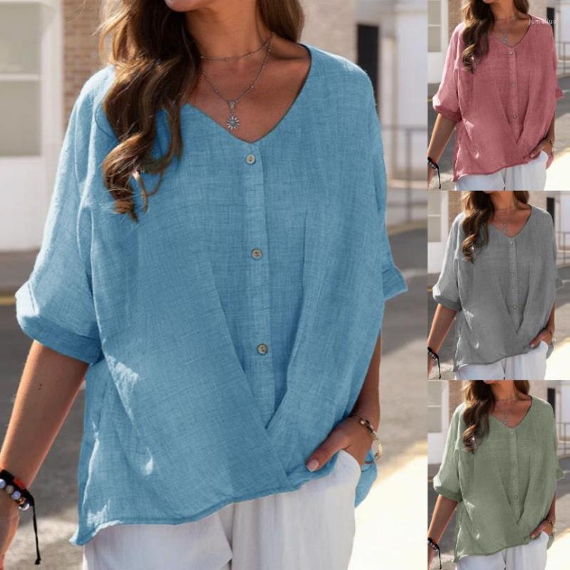 Women' Polos 2023 Fashion Cotton Linen V-neck Pullover Short Sleeve Loose Women' Shirt Casual Top Camisas Mujer Polo, Khaki
Women' Polos 2023 Fashion Cotton Linen V-neck Pullover Short Sleeve Loose Women' Shirt Casual Top Camisas Mujer Polo, Khaki