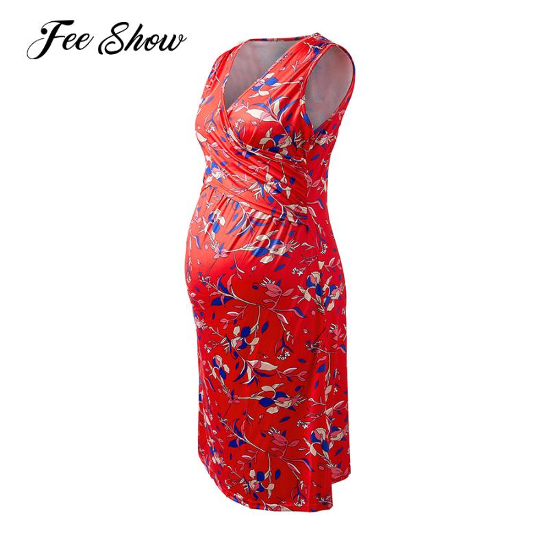 Maternity Dresses Fashion Women's Dress Floral Sleeveless V-neck Breastfeeding Nursing Pregnancy Mother Comfy Casual Clothes, Red
Maternity Dresses Fashion Women's Dress Floral Sleeveless V-neck Breastfeeding Nursing Pregnancy Mother Comfy Casual Clothes, Red
