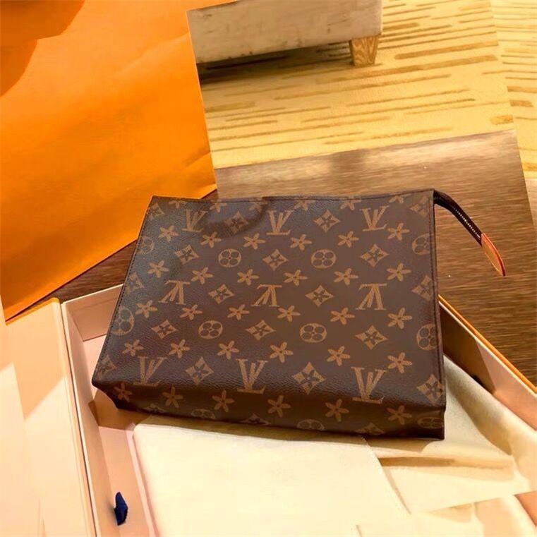 2022 Wallets Cases old flower rectangular handbag women travel makeup bag men wash cosmetic bag