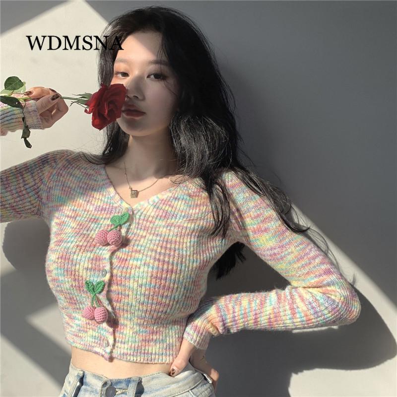Women' Knits & Tees Inner V-neck Slim Cardigan Crop Top Women Gentle Long Sleeve Knitted Autumn Vintage Stripe Short SweaterWomen, Photo color
Women' Knits & Tees Inner V-neck Slim Cardigan Crop Top Women Gentle Long Sleeve Knitted Autumn Vintage Stripe Short SweaterWomen, Photo color