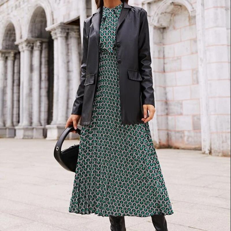 Women' Leather & Faux Black PU Jackets Lapel Coat Jacket Women Long Sleeve Woman' Coats Werkverkeer Jas Vrouwen Bomber Jasje Dames 202
Women' Leather & Faux Black PU Jackets Lapel Coat Jacket Women Long Sleeve Woman' Coats Werkverkeer Jas Vrouwen Bomber Jasje Dames 202