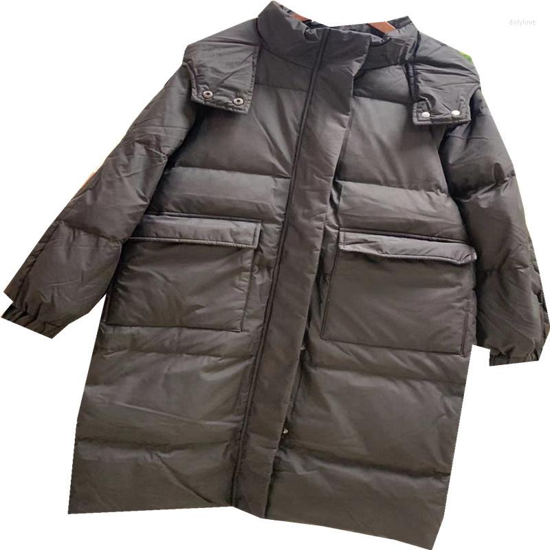 Women' Trench Coats Winter Loose Large Size Warm Hooded Black Down Women Clothing Pocket Long White Duck Jackets Jp397
Women' Trench Coats Winter Loose Large Size Warm Hooded Black Down Women Clothing Pocket Long White Duck Jackets Jp397