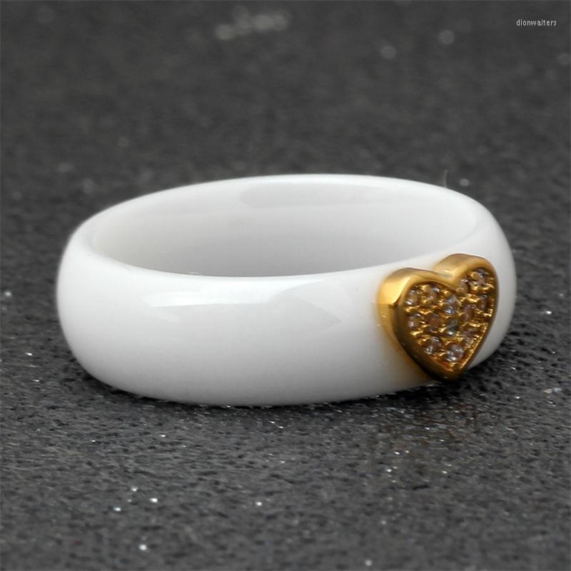 Wedding Rings Selling Simple Ceramic Female Jewelry Classic Heart Inlaid Zircon Black White Couple Titanium Steel Ring Factory Wholesale
Wedding Rings Selling Simple Ceramic Female Jewelry Classic Heart Inlaid Zircon Black White Couple Titanium Steel Ring Factory Wholesale