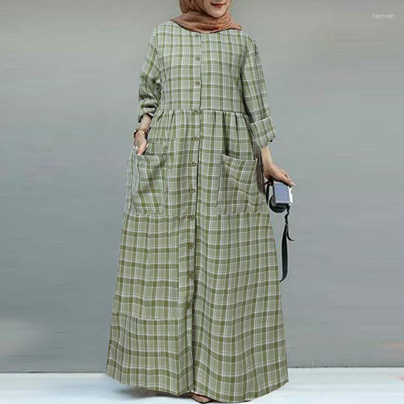 Ethnic Clothing 2023 Spring Autumn Muslim Abaya Cotton Casual Plaid Long Sleeved Shirt Loose Big Size Maxi Dress Boubou Africain Femme S 5XL
Ethnic Clothing 2023 Spring Autumn Muslim Abaya Cotton Casual Plaid Long Sleeved Shirt Loose Big Size Maxi Dress Boubou Africain Femme S 5XL