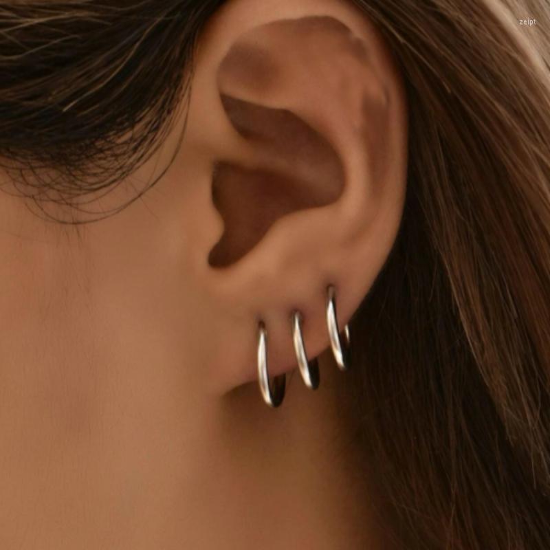 Hoop Earrings 3pcs/set Stainless Steel Simple Metal Circle Small For Women Piercing Jewelry Geometric Round
Hoop Earrings 3pcs/set Stainless Steel Simple Metal Circle Small For Women Piercing Jewelry Geometric Round