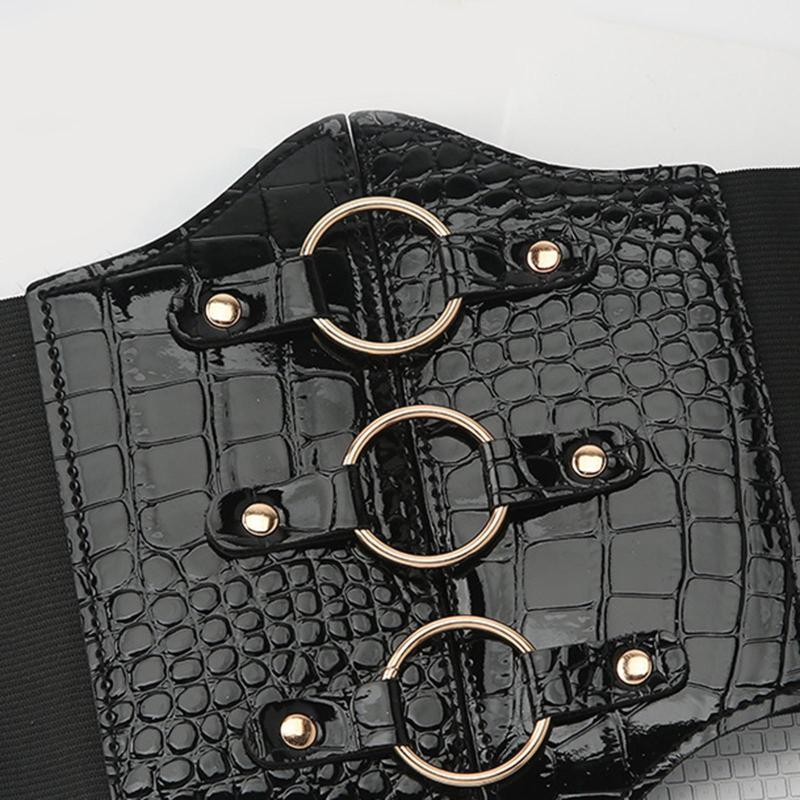 Belts Retro Style Women Charm Waistband Wide High Waist Stretch Dress Belt Ladies Coat Adjustable For Dresses Pants Cosplay Costume, Black
Belts Retro Style Women Charm Waistband Wide High Waist Stretch Dress Belt Ladies Coat Adjustable For Dresses Pants Cosplay Costume, Black