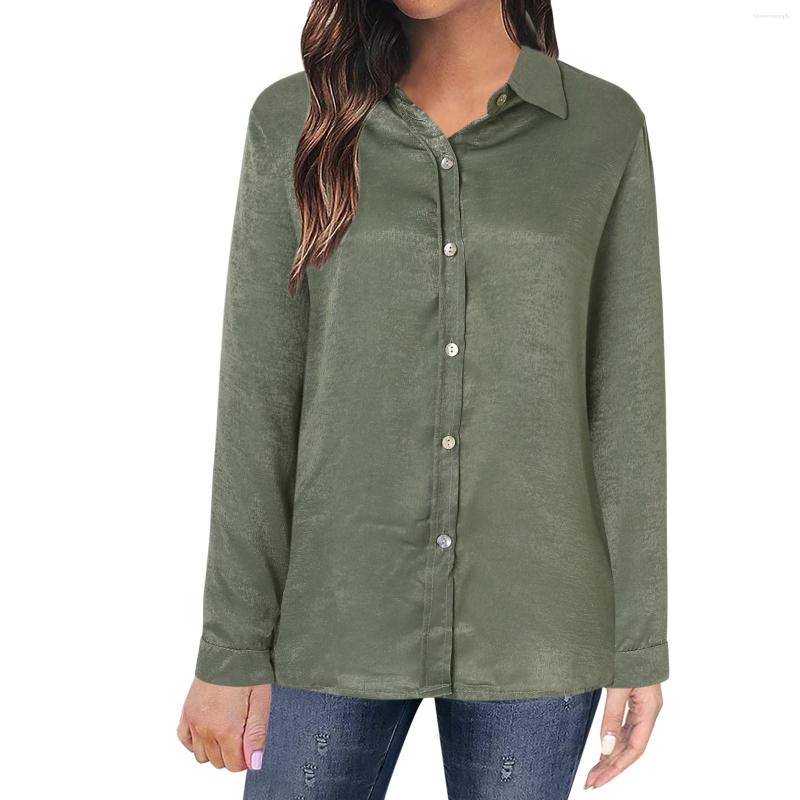 Women's Blouses Women Casual Lapel Button Solid Color Conventional Thin Long Sleeve Shirt Top Flower Business Clothing, Beige
Women's Blouses Women Casual Lapel Button Solid Color Conventional Thin Long Sleeve Shirt Top Flower Business Clothing, Beige