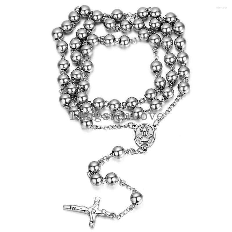 Chains Vintage Mens Stainless Steel Necklace Long Link Bead Chain Silver Color Rosary Jesus Christ Crucifix Cross (with Gift Bag)
Chains Vintage Mens Stainless Steel Necklace Long Link Bead Chain Silver Color Rosary Jesus Christ Crucifix Cross (with Gift Bag)