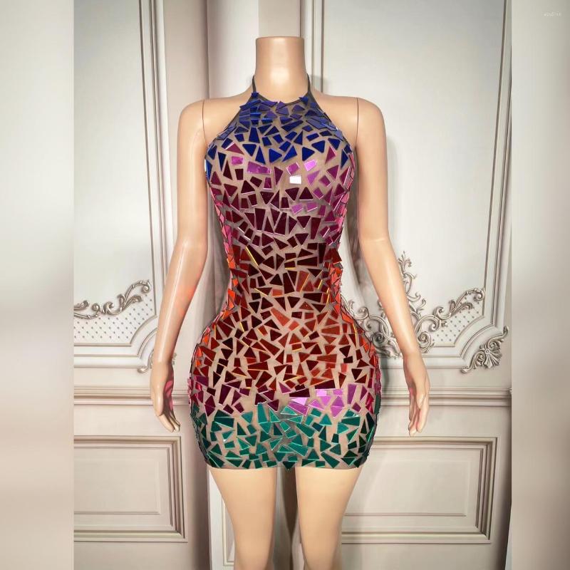 Stage Wear Sexy Perspective Halter Dress Adult Colorful Sequin Evening Dresses Singer Costume Party Banquet Festival Clothing VDB6269
Stage Wear Sexy Perspective Halter Dress Adult Colorful Sequin Evening Dresses Singer Costume Party Banquet Festival Clothing VDB6269