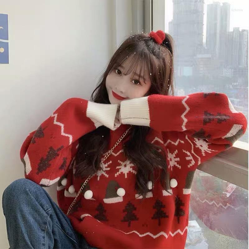 Women's Sweaters Fall Winter Sweet Print Christmas Sweater Woman Simple O-neck Casual Loose Tree Jumpers Long Sleeve Soft Knitted Pullovers, Black
Women's Sweaters Fall Winter Sweet Print Christmas Sweater Woman Simple O-neck Casual Loose Tree Jumpers Long Sleeve Soft Knitted Pullovers, Black