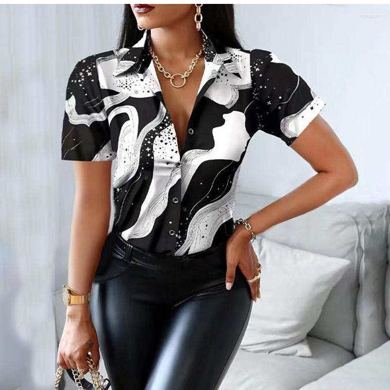 Women' Blouses Summer Women Shirt Short Sleeve T Top Fashion Casual Button Floral Print Elegant Party Office Tops Shirts T-shirt
Women' Blouses Summer Women Shirt Short Sleeve T Top Fashion Casual Button Floral Print Elegant Party Office Tops Shirts T-shirt