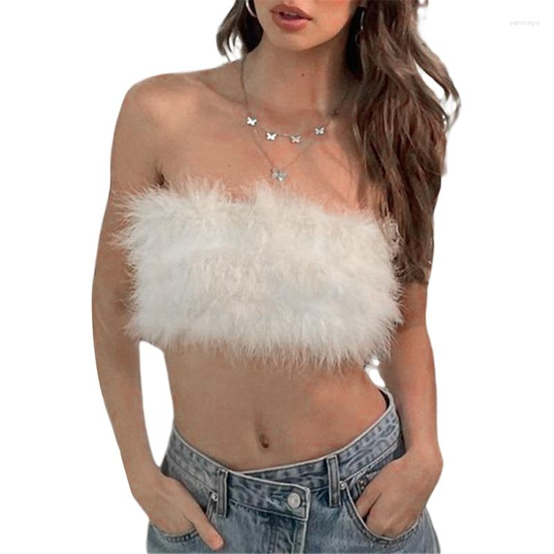 Women' Tanks Xingqing Y2k Strapless Faux Fur Crop Tops 2023 Women Streetwear Summer Solid Color Sleeveless T Shirt Zipper Mini Vest, As photo shows
Women' Tanks Xingqing Y2k Strapless Faux Fur Crop Tops 2023 Women Streetwear Summer Solid Color Sleeveless T Shirt Zipper Mini Vest, As photo shows