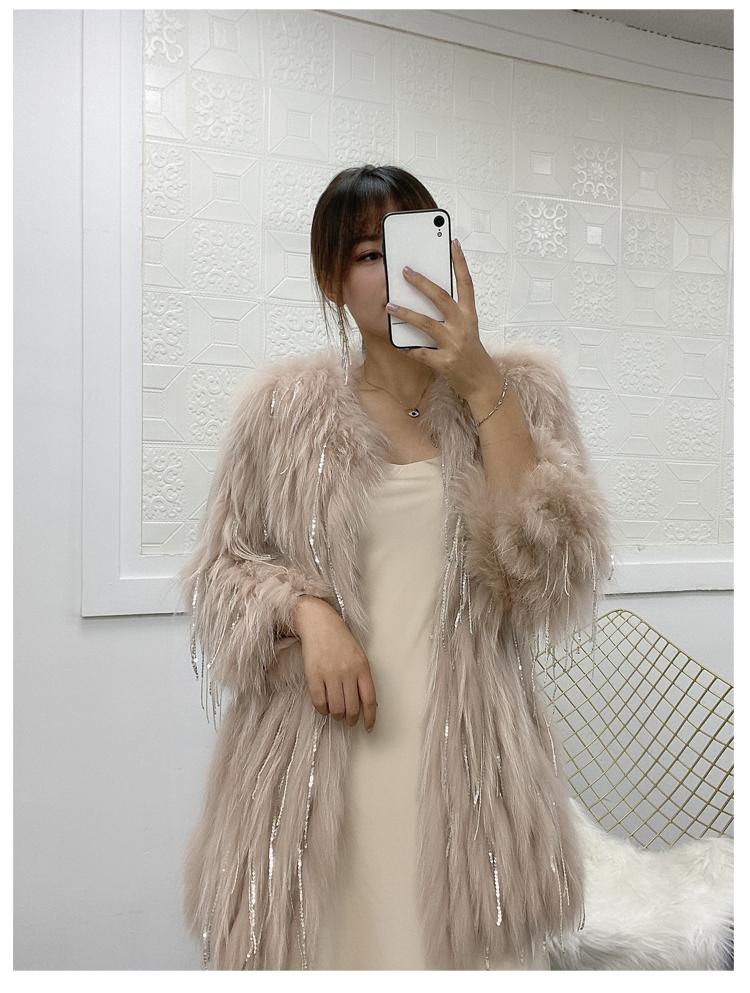 Women's Fur & Faux Luxurious Dream Genuine Real Natural Raccoon Coat With Sequin Tassel Fashion Overcoat Jacket, Pink
Women's Fur & Faux Luxurious Dream Genuine Real Natural Raccoon Coat With Sequin Tassel Fashion Overcoat Jacket, Pink