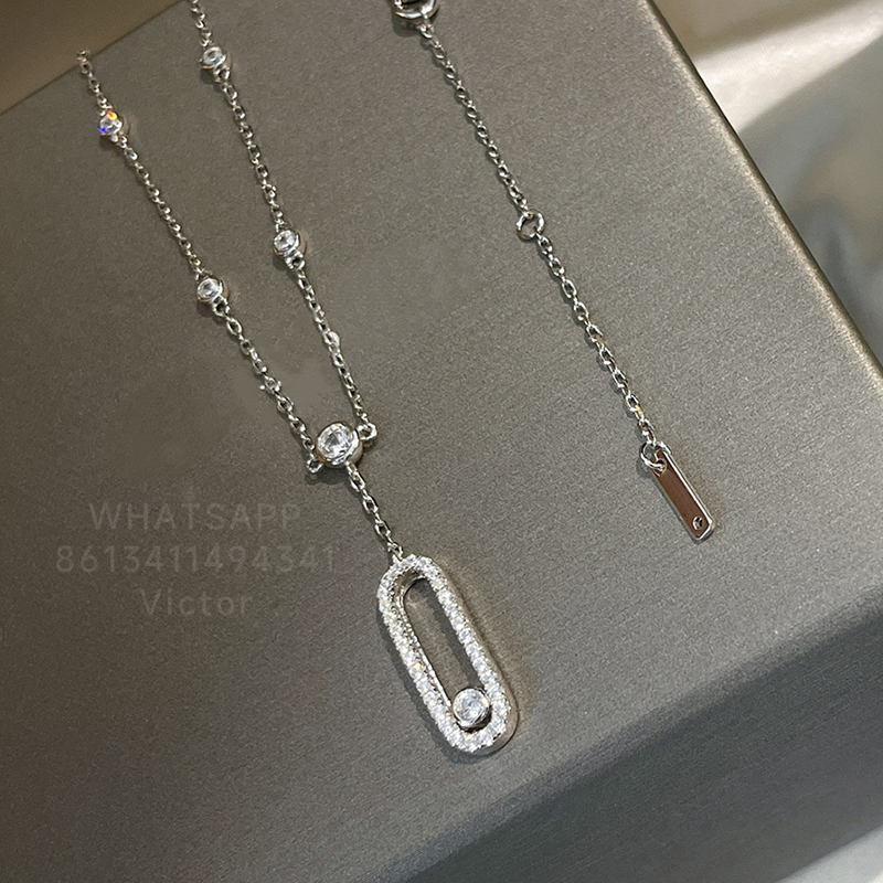 Messiika MOVE UNO necklace for woman designer diamond Sterling Silver classic style official reproductions fashion Never fade anniversary gift 007
Messiika MOVE UNO necklace for woman designer diamond Sterling Silver classic style official reproductions fashion Never fade anniversary gift 007
