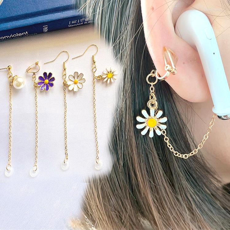 Dangle Earrings Fashion Flower Sports Anti-fall Ear Clip Anti-Lost Bluetooth Wireless Earphone Holders Unisex For Airpods
Dangle Earrings Fashion Flower Sports Anti-fall Ear Clip Anti-Lost Bluetooth Wireless Earphone Holders Unisex For Airpods