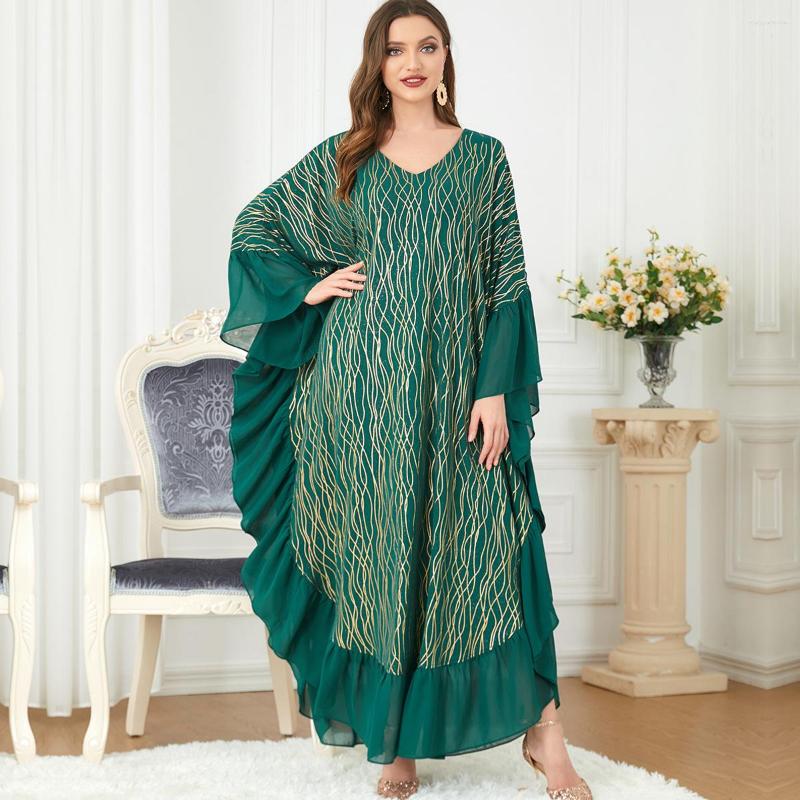 Ethnic Clothing Muslim Abaya For Women 2023 Female Long-sleeved Big Sleeve Print Loose Robe Green Moroccan Kaftan Islam Casual Lose Dress
Ethnic Clothing Muslim Abaya For Women 2023 Female Long-sleeved Big Sleeve Print Loose Robe Green Moroccan Kaftan Islam Casual Lose Dress