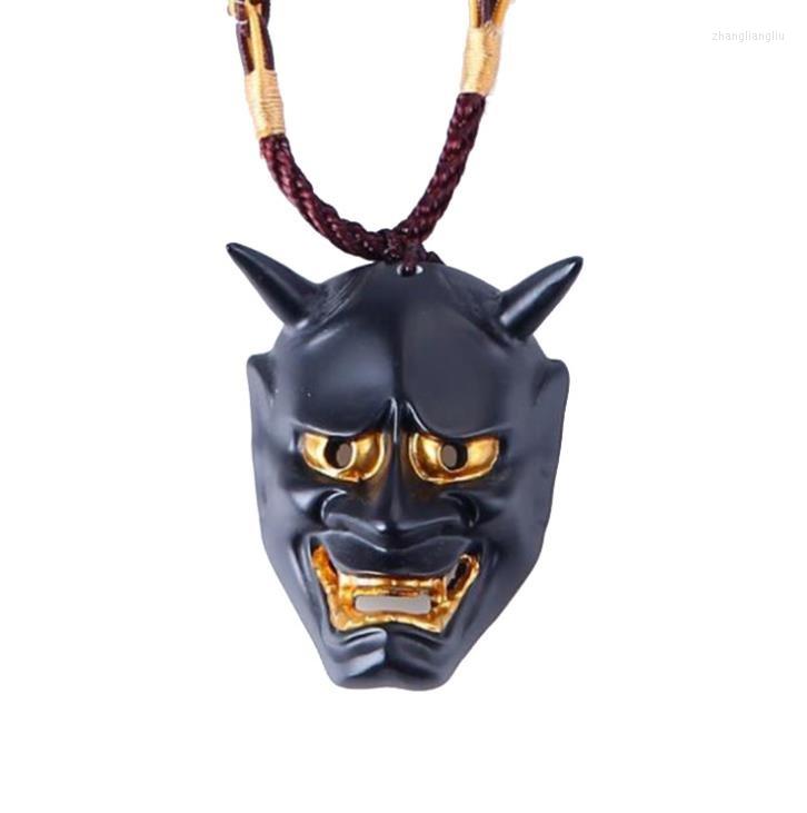 Pendant Necklaces High Quality Hannya Resin Evil Oni Noh Mask Necklace Japanese Style Horror Punk Hip Hop Halloween Gift
Pendant Necklaces High Quality Hannya Resin Evil Oni Noh Mask Necklace Japanese Style Horror Punk Hip Hop Halloween Gift