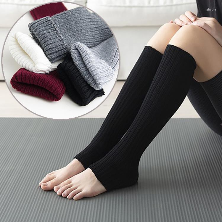 Women Socks Dance Furry Winter Active Wear For Women's Skull Knee Sock