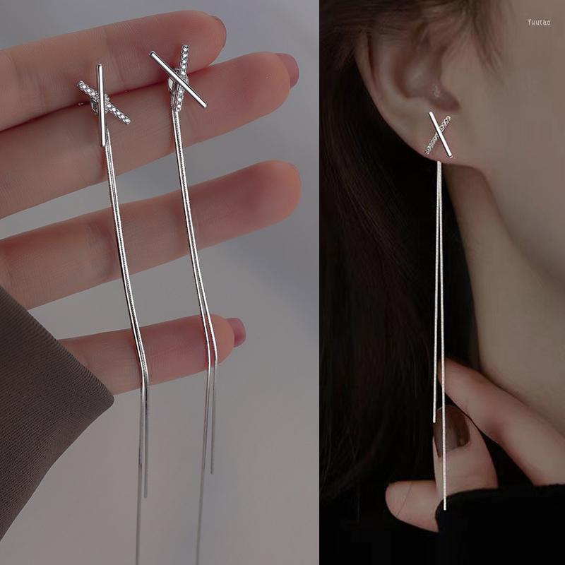 Dangle Earrings JWER Simple Style Cross Long Chain Tassel Drop For Women Earring Piercing Line Two Wear Way Trendy Ear Jewelry
Dangle Earrings JWER Simple Style Cross Long Chain Tassel Drop For Women Earring Piercing Line Two Wear Way Trendy Ear Jewelry